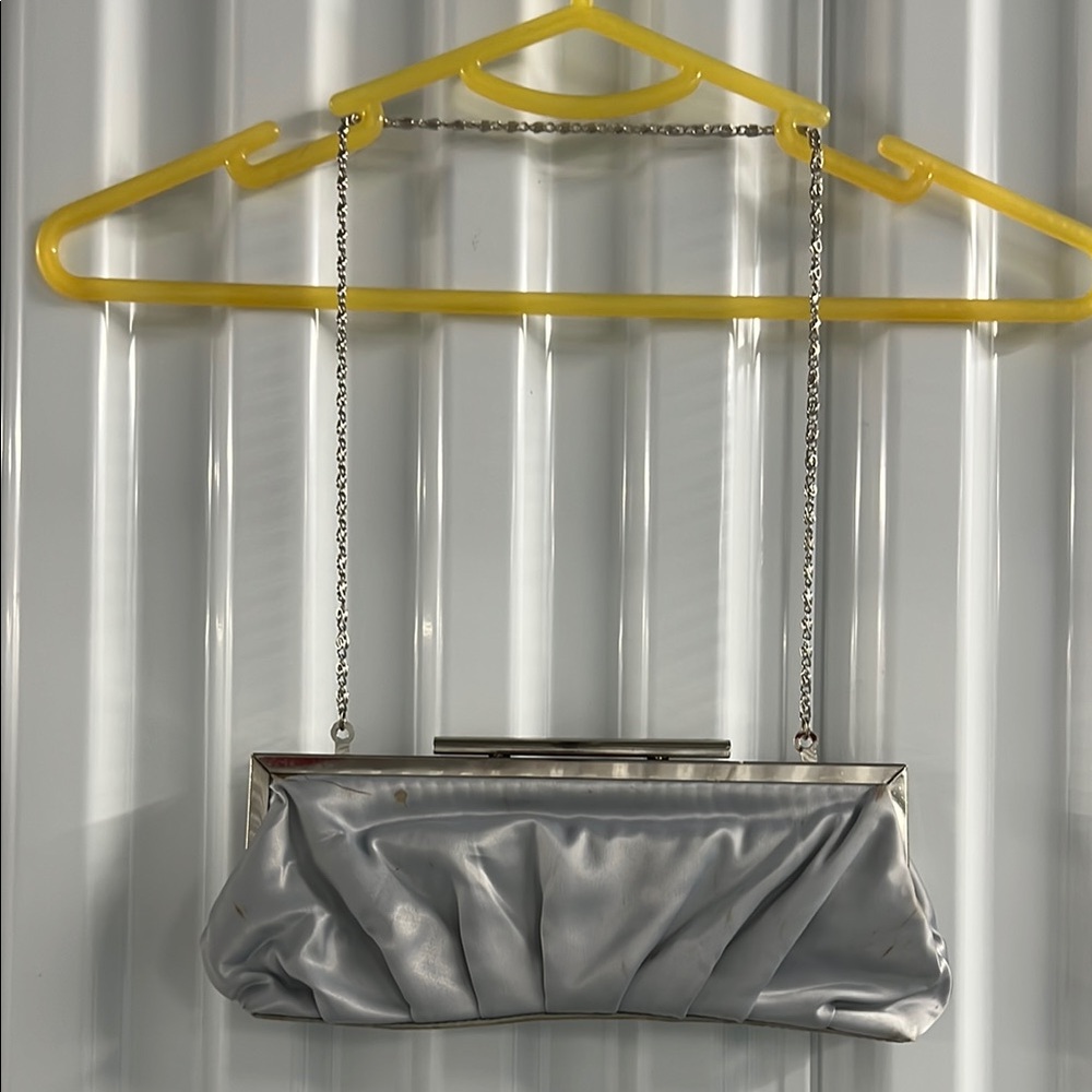 Chic Metallic Clutch with Chain Strap